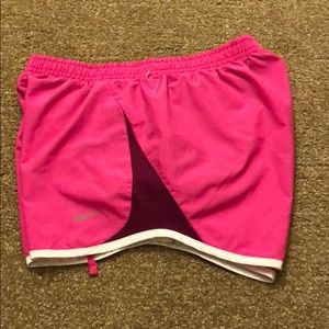 Pink nike shorts